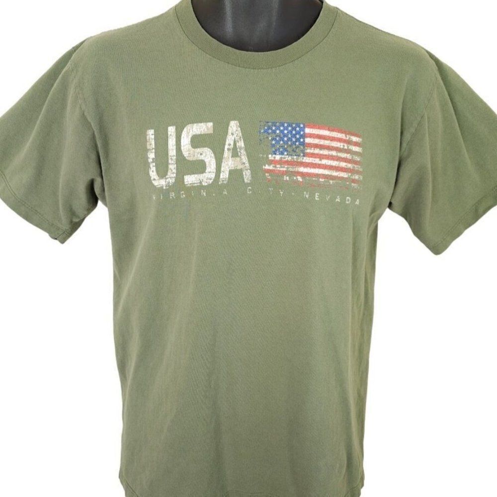 Vintage Virginia City T Shirt Mens Size Medium 90s Y2K Travel Made In USA